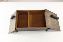 Georg Nilsson by Gero, Zeist. An Art Deco Silver Plated Jewelry Box with Two Compartments - Thumbnail 10