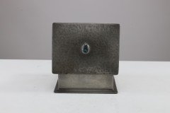 Liberty & Co., Arts & Crafts Cedar Lined Pewter Jewellery Box with Abalone Blue Semi-precious Stone - Thumbnail 7