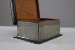 Liberty & Co., an Arts & Crafts Cedar Lined Pewter Jewelry Box with an Abalone Blue Semi-precious Stone - Thumbnail 13