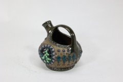 Imperial Amphora Austrian Art Nouveau wine jug with Father Christmas & tree - Thumbnail 2
