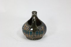 Imperial Amphora Austrian An Art Nouveau wine jug with Father Christmas & a tree - Thumbnail 3