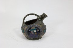 Imperial Amphora Austrian An Art Nouveau wine jug with Father Christmas & a tree - Thumbnail 5