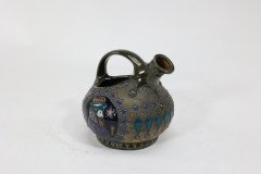 Imperial Amphora Austrian Art Nouveau wine jug with Father Christmas & tree - Thumbnail 6