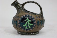 Imperial Amphora Austrian An Art Nouveau wine jug with Father Christmas & a tree - Thumbnail 9
