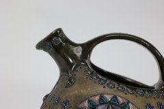 Imperial Amphora Austrian Art Nouveau wine jug with Father Christmas & tree - Thumbnail 10