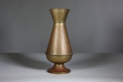 A Large Gothic Revival Heavy Brass Jug with a Simple Angular Form & Handle - Thumbnail 5