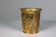 Margaret Gilmour School. An Arts & Crafts Brass Planter with a Galleon at Sea - Thumbnail 2