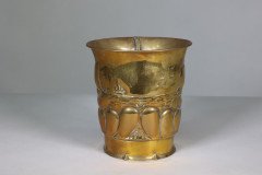 Margaret Gilmour School. An Arts & Crafts Brass Planter with a Galleon at Sea - Thumbnail 4