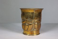 Margaret Gilmour School, Arts & Crafts Brass Planter with Galleon Scene - Thumbnail 7