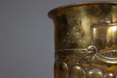 Margaret Gilmour School. An Arts & Crafts Brass Planter with a Galleon at Sea - Thumbnail 14