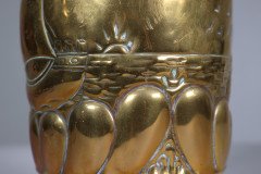 Margaret Gilmour School. An Arts & Crafts Brass Planter with a Galleon at Sea - Thumbnail 16