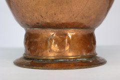 Alexander Ritchie of Iona Style. A Large Hand Hammered Heavy Gage Copper Planter - Thumbnail 11