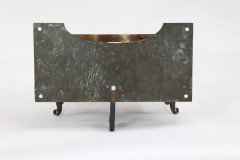 Birmingham Guild of Handicraft Attributed, a Gilded Semi-circular Brass Planter - Thumbnail 6