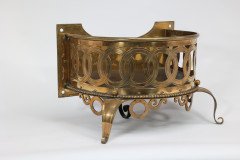 Birmingham Guild of Handicraft Attributed, a Gilded Semi-circular Brass Planter - Thumbnail 9