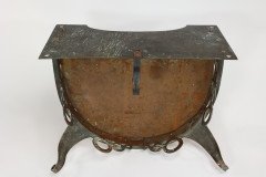 Birmingham Guild of Handicraft Attributed, a Gilded Semi-circular Brass Planter - Thumbnail 16