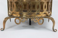 Birmingham Guild of Handicraft Attributed, a Gilded Semi-circular Brass Planter - Thumbnail 13