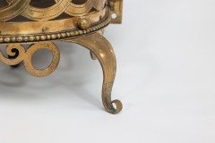 Birmingham Guild of Handicraft Attributed, a Gilded Semi-circular Brass Planter - Thumbnail 15