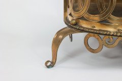 Birmingham Guild of Handicraft Attributed, a Gilded Semi-circular Brass Planter - Thumbnail 14