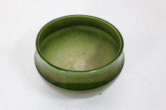 Bretby. An Arts & Crafts Green Planter & Stand Both Stamped Bretby - Thumbnail 5