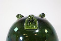 Bretby. An Arts & Crafts Green Planter & Stand Both Stamped Bretby - Thumbnail 11