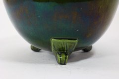 Bretby. An Arts & Crafts Green Planter & Stand Both Stamped Bretby - Thumbnail 13