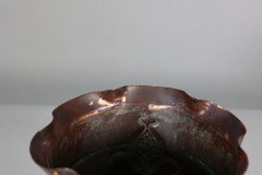 Joseph Sankey & Sons. Large Arts & Crafts Embossed Flower Pod Copper Planter - Thumbnail 8