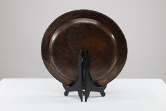 Hugh Wallis. Arts & Crafts Hand Formed Round Copper Plate - Thumbnail 4