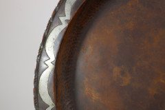 Hugh Wallis. Arts & Crafts Hand Formed Round Copper Plate - Thumbnail 13