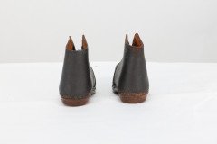 A Perfect Almost Unworn Pair of Period 19th Century Handmade Leather Baby Shoes - Thumbnail 6