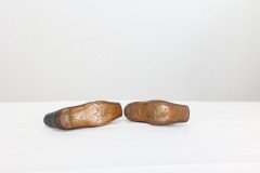 A Perfect Almost Unworn Pair of Period 19th Century Handmade Leather Baby Shoes - Thumbnail 8
