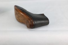 A Perfect Almost Unworn Pair of Period 19th Century Handmade Leather Baby Shoes - Thumbnail 16