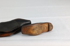 A Perfect Almost Unworn Pair of Period 19th Century Handmade Leather Baby Shoes - Thumbnail 17