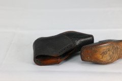 A Perfect Almost Unworn Pair of Period 19th Century Handmade Leather Baby Shoes - Thumbnail 18