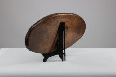 Hugh Wallis. Arts & Crafts Oval Copper Tray with Rope Twist Edge - Thumbnail 5
