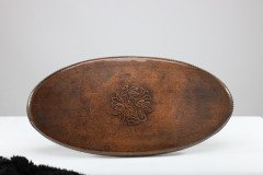 Hugh Wallis. Arts & Crafts Oval Copper Tray with Rope Twist Edge - Thumbnail 10