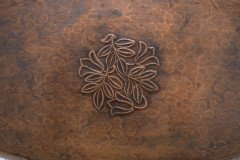 Hugh Wallis. Arts & Crafts Oval Copper Tray with Rope Twist Edge - Thumbnail 12