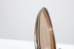 Hugh Wallis. Arts & Crafts Oval Copper Tray with Rope Twist Edge - Thumbnail 7