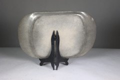 Liberty & Co., Arts & Crafts Unpolished English Pewter Tray 0881 - Thumbnail 6
