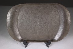 Liberty & Co., English Pewter 0881. An Arts & Crafts Unpolished Pewter Tray - Thumbnail 10