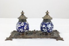 Townshend Art Metal Workers. Birmingham. Anglo-Japanese Brass Pen/quill Tray - Thumbnail 3