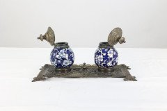 Townshend Art Metal Workers. Birmingham. An Anglo-Japanese Brass Pen/quill Tray - Thumbnail 6