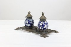 Townshend Art Metal Workers. Birmingham. Anglo-Japanese Brass Pen/quill Tray - Thumbnail 8