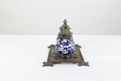 Townshend Art Metal Workers. Birmingham. Anglo-Japanese Brass Pen/quill Tray - Thumbnail 9