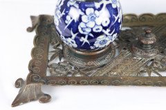 Townshend Art Metal Workers. Birmingham. Anglo-Japanese Brass Pen/quill Tray - Thumbnail 15