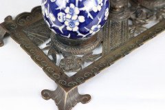 Townshend Art Metal Workers. Birmingham. Anglo-Japanese Brass Pen/quill Tray - Thumbnail 17