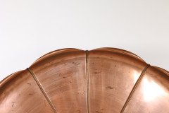 W. A. S. Benson Stamped Mark. A Very Large Arts & Crafts Copper Lily Pad Tray - Thumbnail 4