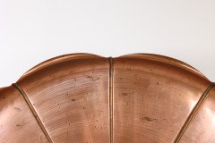 W. A. S. Benson Stamped Mark. A Very Large Arts & Crafts Copper Lily Pad Tray - Thumbnail 8