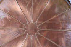 W. A. S. Benson Stamped Mark. A Very Large Arts & Crafts Copper Lily Pad Tray - Thumbnail 6