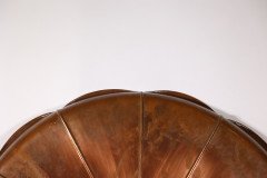 W. A. S. Benson Stamped Mark. A Very Large Arts & Crafts Copper Lily Pad Tray - Thumbnail 9