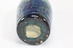 Belgian Art Pottery, Tall Earthenware Vase with Flamingo Frieze - Thumbnail 12